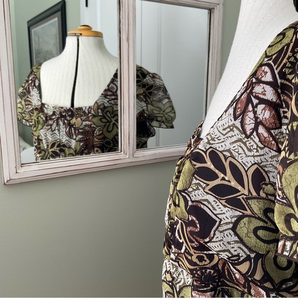 DRESS BARN,  FLORAL BLOUSE, SIZE:XL - Picture 4 of 12